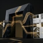 RBI Just Changed Service Exports: The Mandatory EDF Filing Rules Every Indian Startup Invoicing Overseas Must Know 2 Abstract architectural banking gateway with gold conduits representing RBI service export declarations and foreign remittance settlements